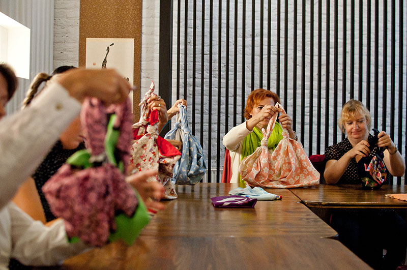 In-house workshops - furoshiki workshops - FloWeRAP