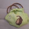 Irisz Agocs bears and rabbits green furoshiki - Image 3