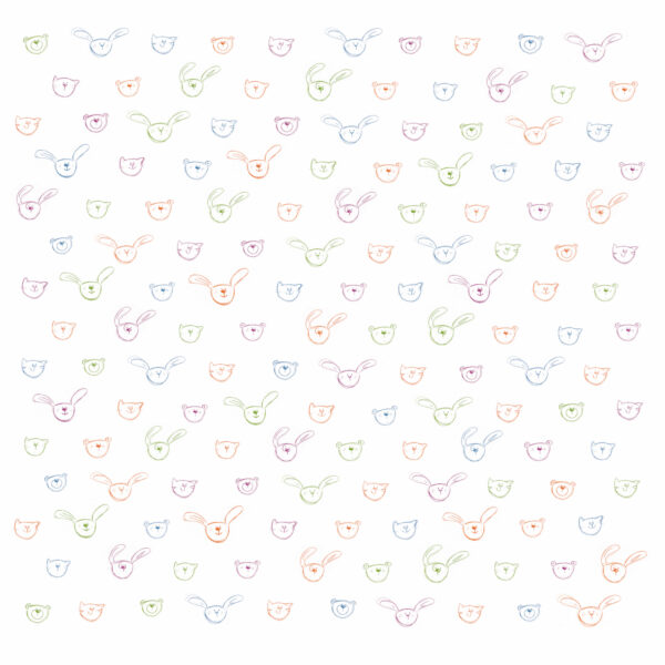 Irisz Agocs Easter animals white furoshiki
