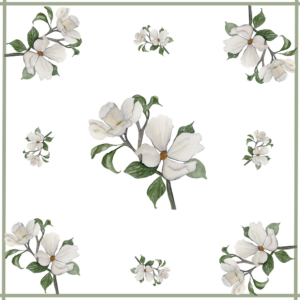 Studio Reta magnolia white furoshiki